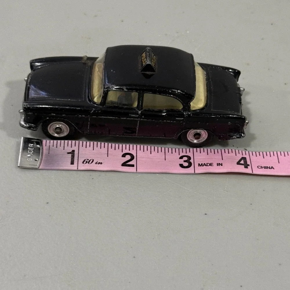 Vintage Dinky Toys 258 Humber Hawk Police Car Black Diecast Meccano England
